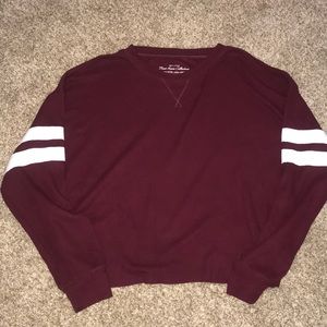 Maroon crew neck sweater